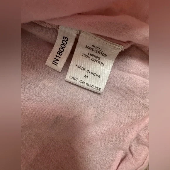 Happy Nature Pink Multicolor Floral Cotton Cottagecore Mini Dress S Medium. G#56 - Picture 15 of 17